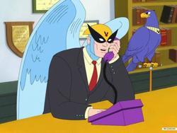 Harvey Birdman, Attorney at Law photo from the set.