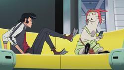 Space Dandy photo from the set.