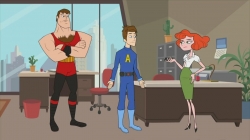The Awesomes photo from the set.