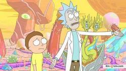 Rick and Morty photo from the set.