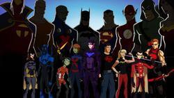 Young Justice photo from the set.