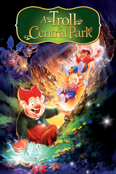 Animated movie A Troll in Central Park poster