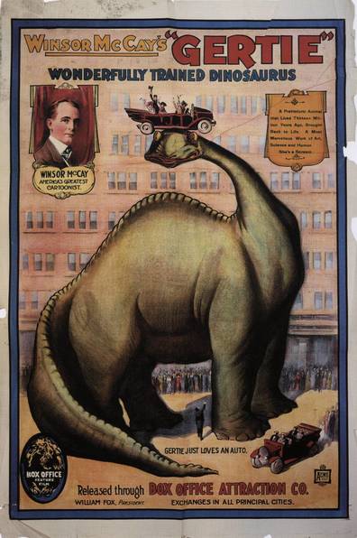 Animated movie Gertie the Dinosaur poster