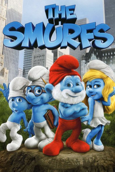 Animated movie The Smurfs poster