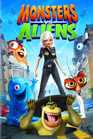 Animated movie Monsters vs. Aliens poster