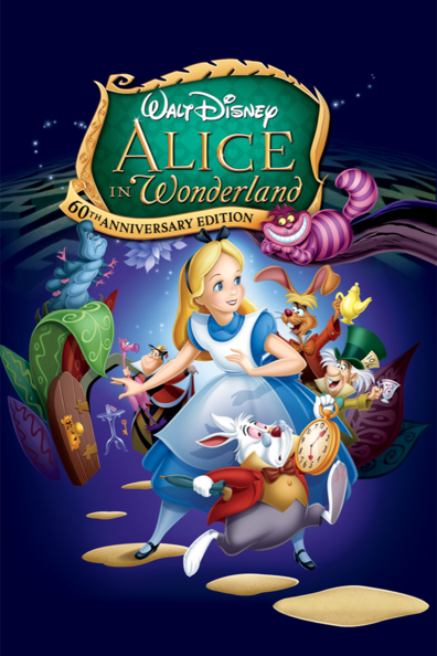 Animated movie Alice in Wonderland poster