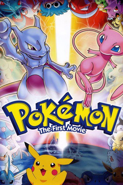 Animated movie Pokemon: The First Movie - Mewtwo Strikes Back poster