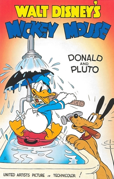 Animated movie Donald and Pluto poster