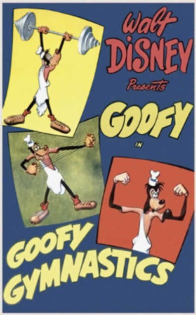 Animated movie Goofy Gymnastics poster
