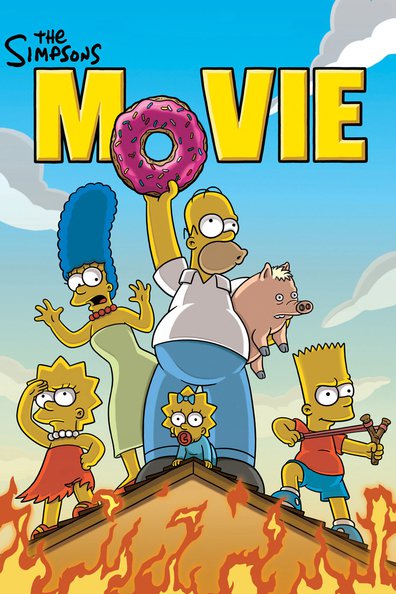 Animated movie The Simpsons Movie poster
