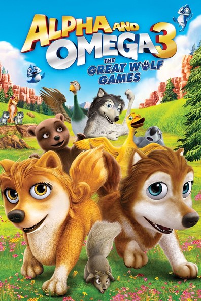 Animated movie Alpha and Omega 3: The Great Wolf Games poster