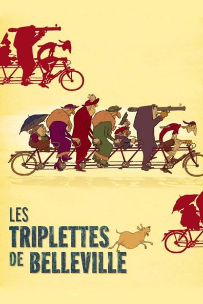 Animated movie Les triplettes de Belleville poster