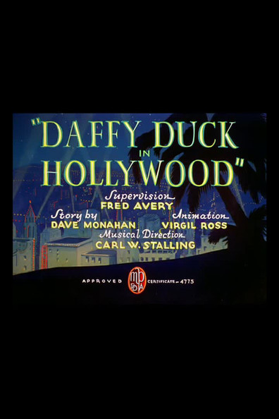 Animated movie Daffy Duck in Hollywood poster