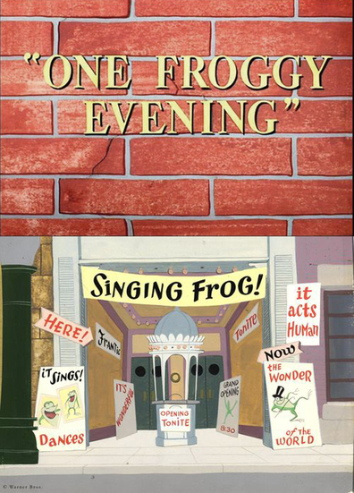 Animated movie One Froggy Evening poster