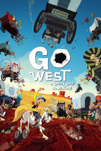 Animated movie Tous a l'Ouest: Une aventure de Lucky Luke poster