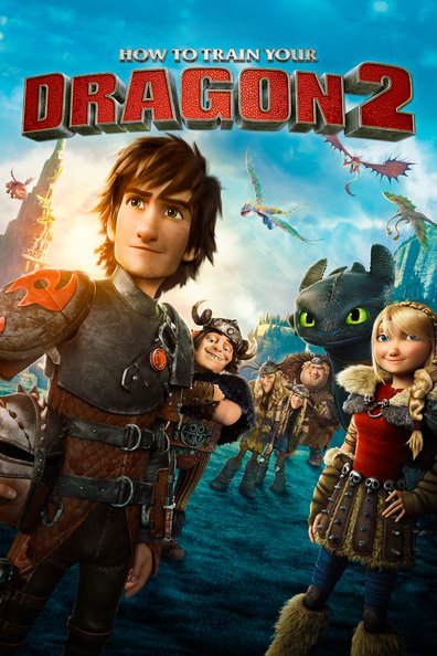 Animated movie How to Train Your Dragon 2 poster