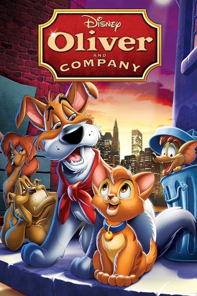 Animated movie Oliver & Company poster