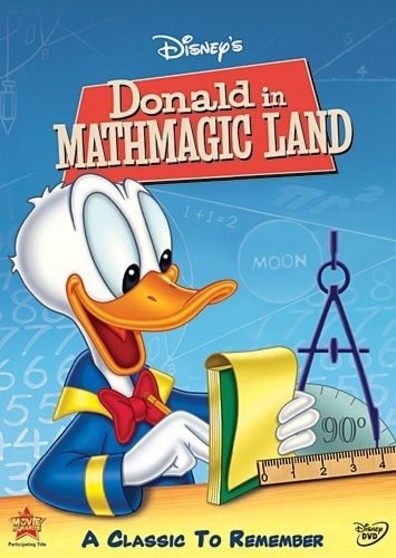 Animated movie Donald in Mathmagic Land poster