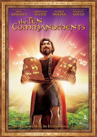 Animated movie The Ten Commandments poster