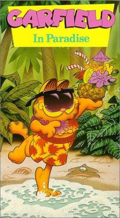 Animated movie Garfield in Paradise poster