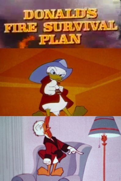 Animated movie Donald's Fire Survival Plan poster