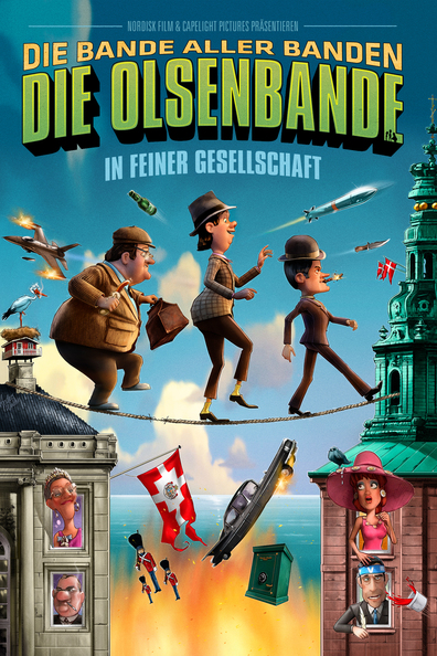 Animated movie Olsen Banden pa de bonede gulve poster