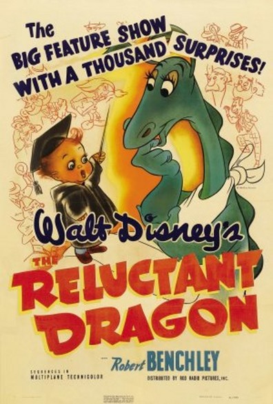 Animated movie The Reluctant Dragon poster