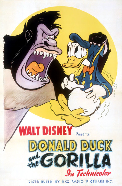 Animated movie Donald Duck and the Gorilla poster