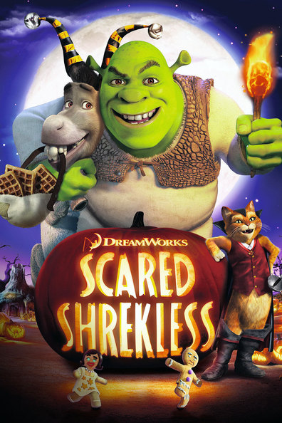 Animated movie Scared Shrekless poster
