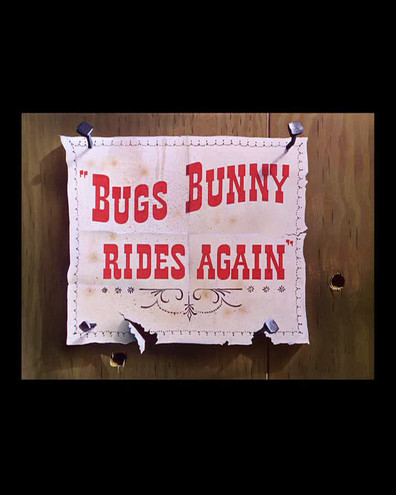Animated movie Bugs Bunny Rides Again poster