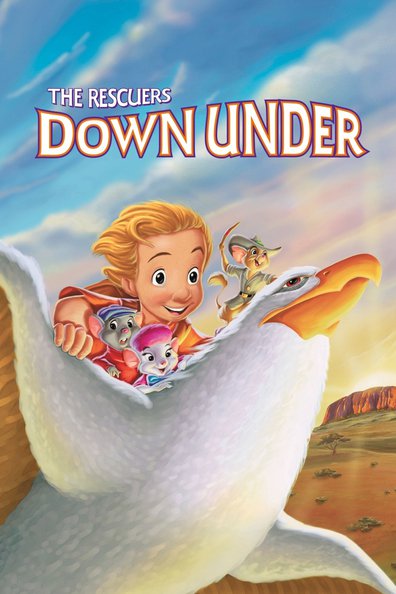 Animated movie The Rescuers Down Under poster