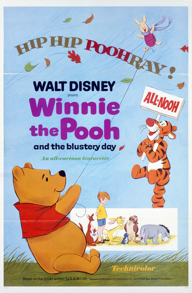 Animated movie Winnie the Pooh and the Blustery Day poster
