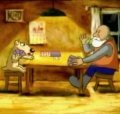 Animated movie Dva manyaka starik i sobaka poster