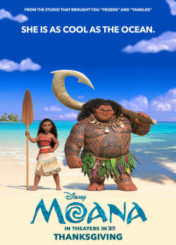 Animated movie Moana poster
