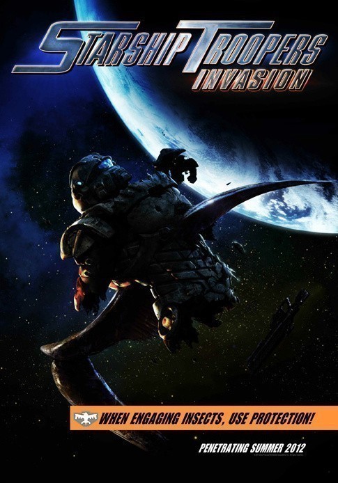 Animated movie Starship Troopers: Invasion poster