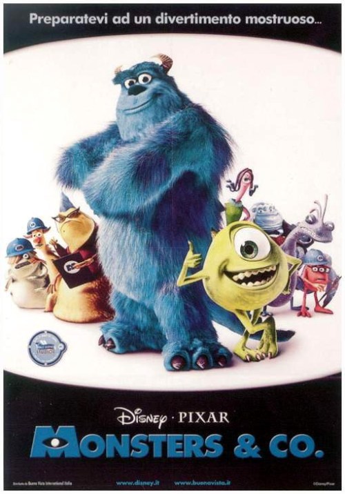 Monsters, Inc. is similar to Mouse Meets Bird.
